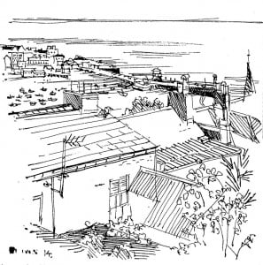 res-St Ives harbour from the town